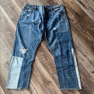 Dear John Women’s Blue Patchwork Jeans